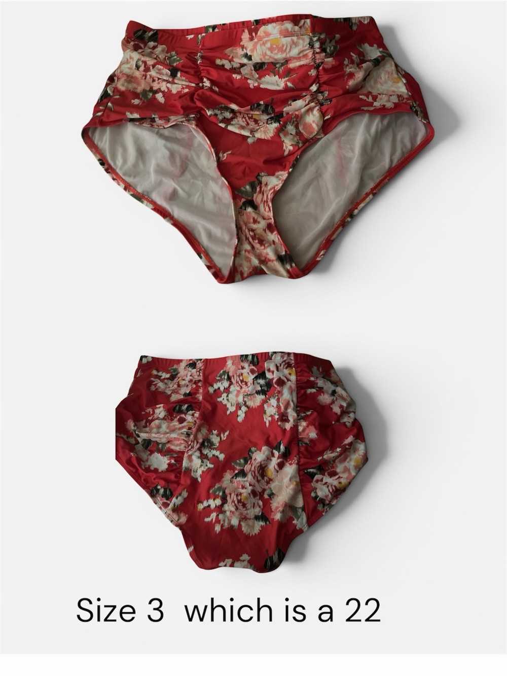 torrid Red Floral High-Waist Bikini Bottoms